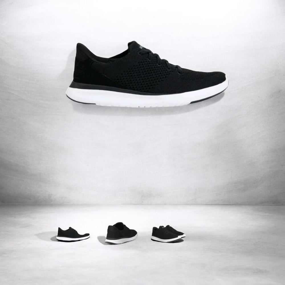 NWT Kizik Lima Unisex Hands-Free Slip-On Breathable Knit Sneakers – Black Size10 - Picture 3 of 5
